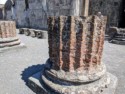 Base of a column made from bricks